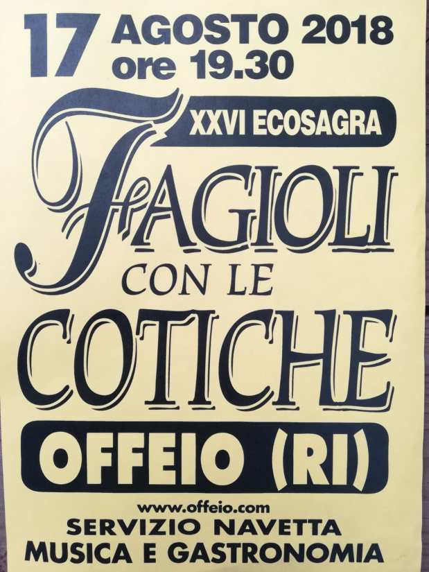 Sagra dei Fagioli con le&nbsp;cotiche